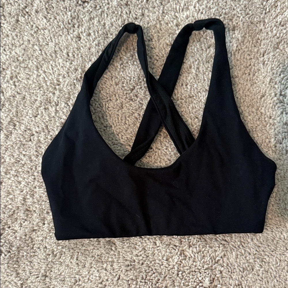 CSB serenity Black Cross-Back Sports Bra